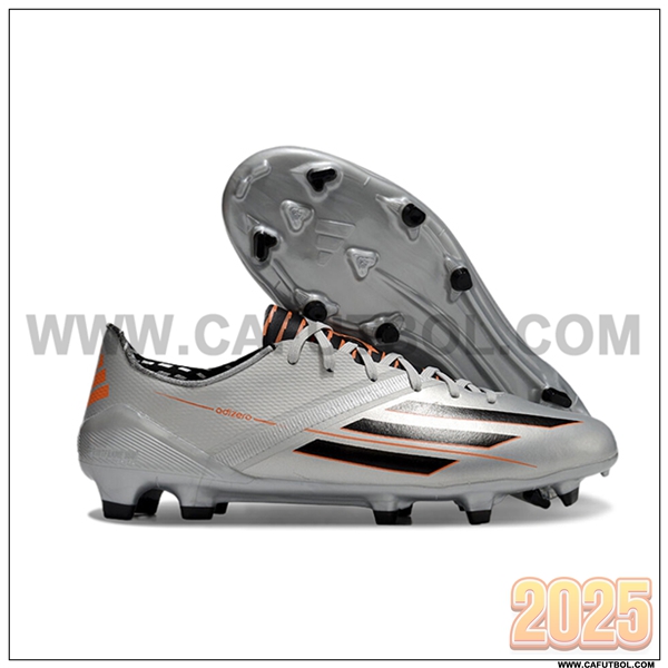 Adidas Zapatos de Futbol F50 Elite FG Gris/Negro