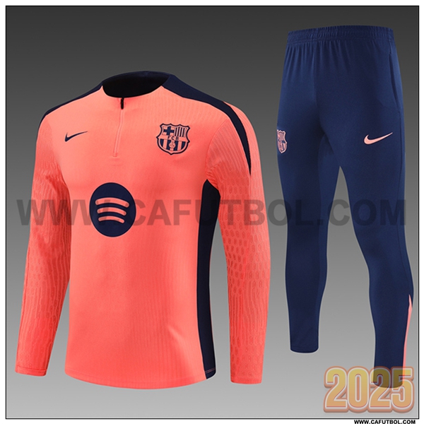 Chandal Futbol FC Barcelona NinosNaranja/Azul 2025 2026