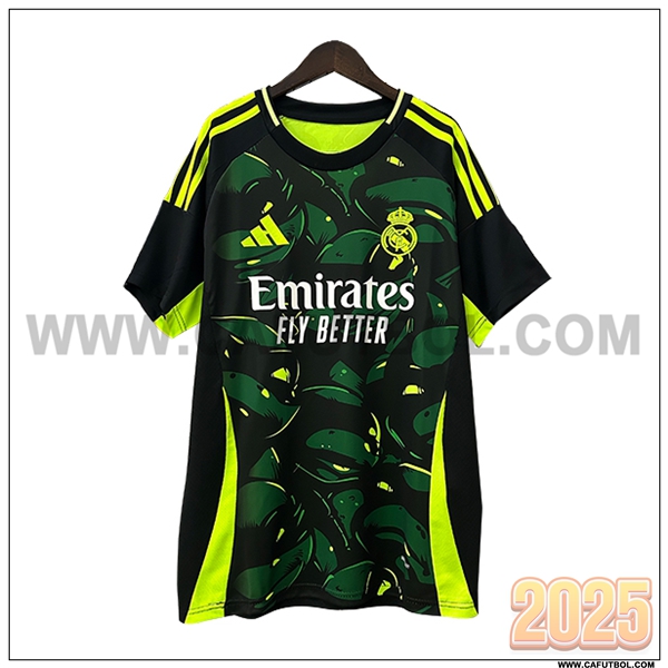 Camiseta Futbol Real Madrid Verde Negro Edicion especial 2024 2025