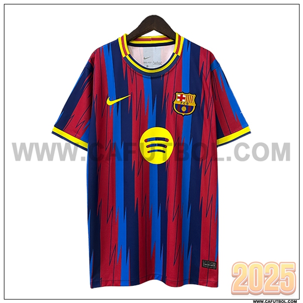 Camiseta Futbol FC Barcelona Rojo Azul Edicion especial 2024 2025