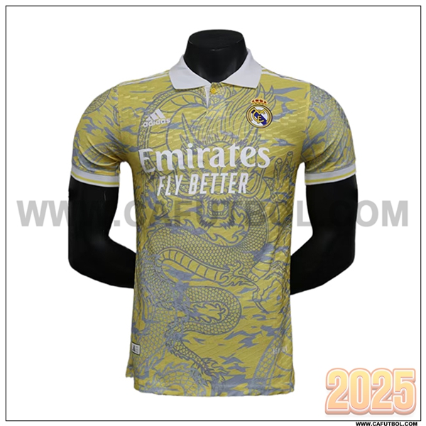 Camiseta Futbol Real Madrid AMARILLO Edicion especial 2024 2025