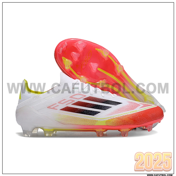 Adidas Botas De Fútbol F50 Elite FG Blanco/Naranja